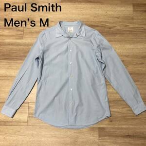 【送料無料】Paul Smith 長袖シャツ 水色　メンズMサイズ　ポールスミス