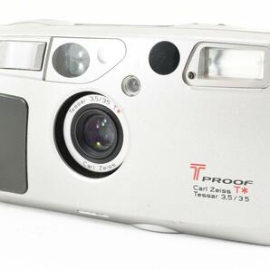 【206】完動品 KYOCERA 京セラ T PROOF Carl Zeiss カールツァイス コンパクトフィルムカメラの画像2