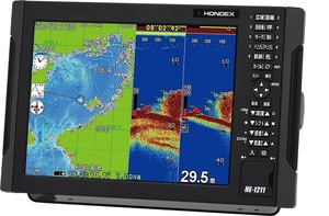 HE-1211 1kW HONDEX ホンデックス 12.1型 液晶 プロッター デジタル 魚探 GPS 内蔵