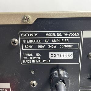 SONY ソニー インテグレーテット プリメインアンプ TA-V55ES AVアンプ オーディオ機器 の画像6