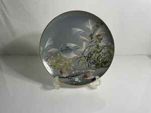  Frank Lynn porcelain flowers and birds 10 two months [ length month * autumn 7 ...(...)] ornament plate gold paint antique . plate America 