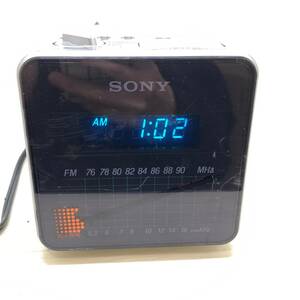 ■SONY DIGITAL 24 FM/AM DIGITAL CLOCK RADIO ソニー クロックラジオ 通電確認済■C41744