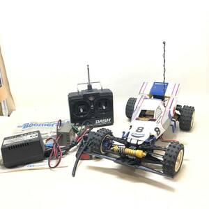 △ TAMIYA タミヤ 1/10 電動RC 4輪駆動レーシングバギー ブーメラン4WD 破損有 修理目的 部品取り おもちゃ ジャンク品 △R73167 