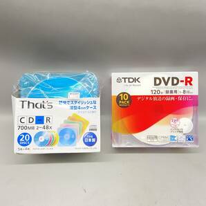 Σおそらく未使用 CD-R DVD-R デジタル放送の録画・保存 薄型4㎜ケース 120分 700MB 太陽誘電株式会社 TDK 長期保管品 現状品ΣG52561の画像1