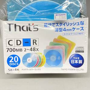 Σおそらく未使用 CD-R DVD-R デジタル放送の録画・保存 薄型4㎜ケース 120分 700MB 太陽誘電株式会社 TDK 長期保管品 現状品ΣG52561の画像3