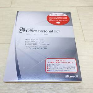 ▲ 送料185円 未開封品 Microsoft office Personal 2007 CD-ROM パソコン周辺機器 オフィス 保管品 ▲ G14209