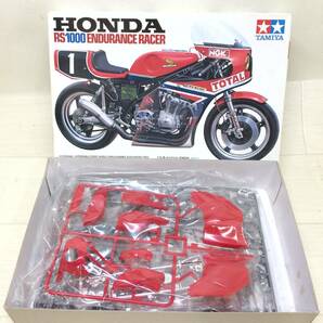 ☆TAMIYA タミヤ HONDA ホンダ RS1000 耐久レーサー 1/12 オートバイシリーズ No.14 バイク プラモデル コレクション 現状品☆K81157の画像1