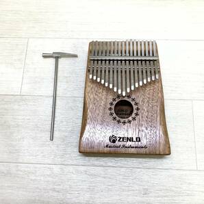 ■ZENLO Kalimba ZLKL-04THX 親指ピアノ 17キー カリンバ マホガニー木料 アフリカ楽器 フィンガーピアノ 美品■C41880の画像2