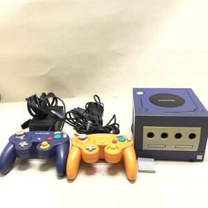 △Nintendo 任天堂 GAMECUBE DOL-001 ゲームキューブ 本体 コントローラー２点 TVゲーム おもちゃ 一部動作確認済 中古品△R73364