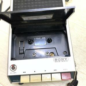 ■SONY TC-100A ソニー カセットテープレコーダー マイク付き テープレコーダー ジャンク品■C41925の画像5