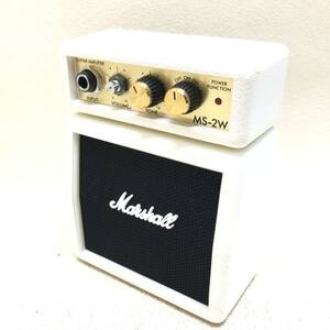 ★Marshall Marshall MS-2W Мини-усилитель Гитарный усилитель Ограниченный цвет Белый Аудио Оборудование Эксплуатация подтверждена ★Б/у C02073