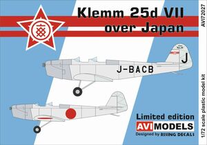 1/72 AVIモデル　Klemm クレム 25d Ⅶ 日本