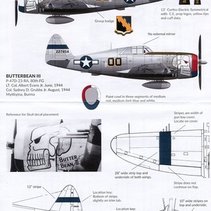 1/48 サンダーカル・デカール ビルマ戦線の P-47Dの画像2