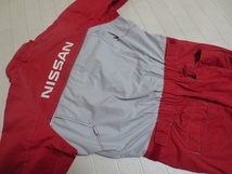 『 送料無料！』　【 ニッサン ・ 日産 ・ NISSAN 】 赤×グレー ♪ 作業服！半袖つなぎ / 2L_画像2