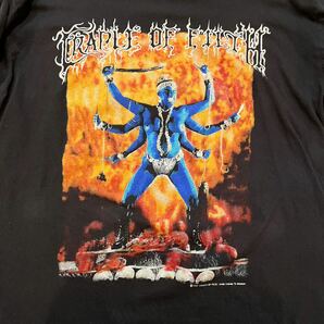 90s CRADLE OF FILTH クレイドルオブフィルス ロングスリーブTシャツ XL バンドT メタル レア ヴィンテージ の画像3