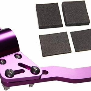 【訳ありアウトレット品】紫色 パープル SC RACING ウィンカーレバー ポジションアップキット ポジション ステアリング 調整アイテムの画像1
