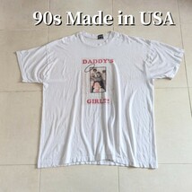 90s USA製 DADDY'S GIRL Tシャツ シングルステッチ XXL_画像1