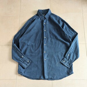 Ralph Lauren　ラルフローレン　インディゴストライプシャツ　MERRIN　XL