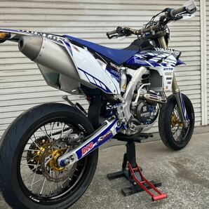 ヤマハ 2013 WR450Fモタード250cc登録 中型免許で乗れます エンジンYZ仕様 WR250X Dトラよりも軽量な車体の画像2