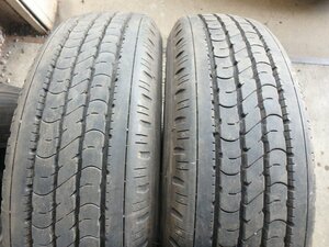 C657 送料無料【205/75R16 113/111】ダンロップ SP355 夏タイヤ 2本 2022年製 約7分山