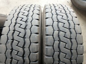 C659 送料無料【205/75R16 113/111】ブリヂストン M804 ミックスタイヤ 2本 2022年製 約6-6.5分山