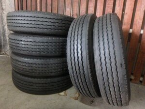 C672 送料無料【225/80R17.5 123/122】トーヨー M102 夏タイヤ 6本 2019年製 約8分山