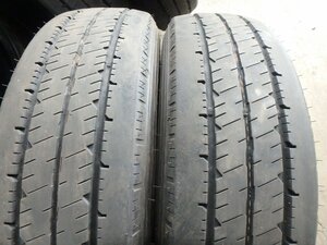 C690 送料無料【205/75R16 113/111】ダンロップ SPLT38A 夏タイヤ 2本 2022年製 約6.5分山