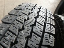 C705 送料無料【175/80R14 99/98(8PR)】ダンロップ SV01 スタッドレス 4本 2019年製 約6.5-7分山_画像9