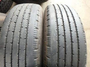 C724 送料無料【225/70R16 117/115】ブリヂストン R202 夏タイヤ 2本 2020年製 約7.5分山