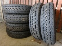 C736 バリ溝 送料無料【205/85R16 117/115】ダンロップ SPLT5 夏タイヤ 6本 2022年製 約8.5分山_画像1