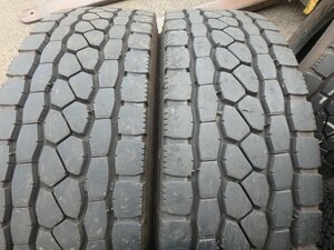 C769 2023年製 送料無料【275/80R22.5 151/148】ブリヂストン エコピアM801Ⅱ ミックスタイヤ 2本 約6.5-7分山