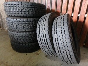 C800 2023年製 送料無料【225/70R16 117/115】ブリヂストン エコピアM812 ミックスタイヤ 6本 約6-6.5分山