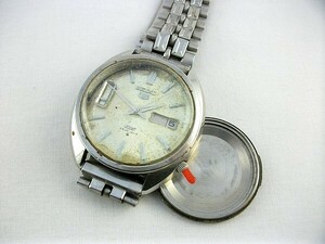 m25u85★SEIKO ５DX 古い腕時計 6106 自動巻き 動作不良品 破損欠損あり 中古