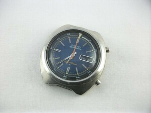 m61u73★SEIKO 古い腕時計 スピードタイマー 紺 自動巻き 7017-6040 動作あり