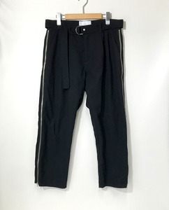 STAMPD Berlin Zip Trouser ZIPパンツ ストレートパンツ スラックス タックパンツ シンプル メンズ M相当 スタンプド ボトムス A4203◆