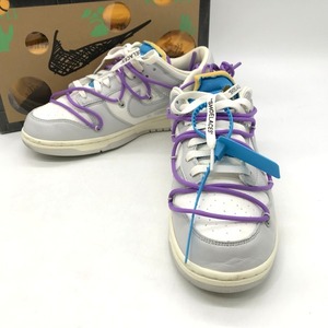 NIKE DEUNK LOW Off-White DM1602-125 スニーカー ローカット シューズ 箱付き カジュアル メンズ 27 ホワイト グレー ナイキ 靴 B4135◆