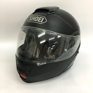 1円スタート SHOEI NEOTEC システムヘルメット ジャンク 訳あり 現状品 部品取り Lサイズ ブラック ショウエイ バイク用品 N18495H●