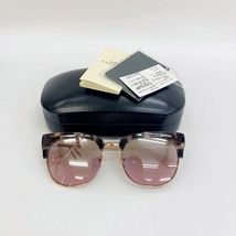 COACH サングラス 眼鏡 アイウェア メガネ 美品 511369 Pink Tortoise ブロウ型 ケース付き レディース 56口19 140 コーチ 服飾 DF11255■_画像2