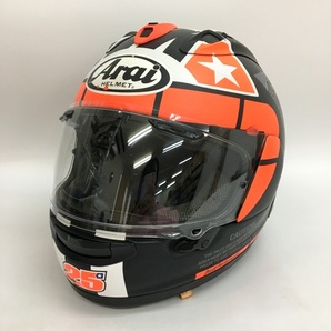 Arai RX-7X マーベリックGP2 ビニャーレス フルフェイスヘルメット 除菌消臭済 XLサイズ レッド/ブラック アライ バイク用品 N18748H●の画像1