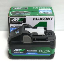 HiKOKI マルチボルト蓄電池 BSL36B18BX 美品 36V 4.0Ah 18V 8.0Ah 純正品 Bluetooth付 リチウムイオンバッテリー ハイコーキ ≡DT4281_画像1
