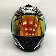 Arai RX-7 RR5 AOYAMA GP フルフェイスヘルメット 外装美品 ミラーシールド装着 Mサイズ ホワイト系 アライ バイク用品 N19029H●_画像3