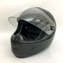 バイクパーツセンター エアロフェイスヘルメット A-737 美品 125cc以下用 原付 スクーター バイカー XLサイズ ブラック バイク用 N18733H●_画像2