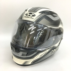 OGK KABUTO KAMUI2 フルフェイスヘルメット PINLOCKシート装着 除菌消臭済 Lサイズ ホワイト/ブラック カブト バイク用品 N18316H●の画像1