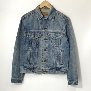 LEVIS デニムジャケット ジージャン 古着 90年代 オールド USA 赤ラベル アメカジ 38R Sサイズ相当 インディゴ リーバイス アウターA4365◆