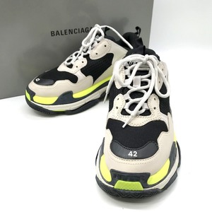 BALENCIAGA Triple S 536737 トリプルソールスニーカー ローカット シューズ カジュアル 箱付 メンズ 27.5cm バレンシアガ 靴 B4379◆