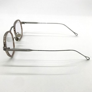 金子眼鏡 メガネ めがね 眼鏡 アイウェア フルリム 度なし ケース付き 日本製 ハンソメイド メンズ ブラック 服飾小物 B10048◆の画像3