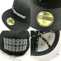 Supreme 24SS Sharpie Box Logo New Era キャップ 帽子 コラボ カジュアル ストリート メンズ ブラック シュプリーム 服飾小物 B10118◆_画像9