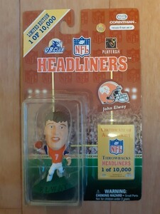  нераспечатанный John L way коринфянин NFL фигурка head подкладка zCORINTHIAN HEADLINERS John Elway Denver * Bronco sfigure