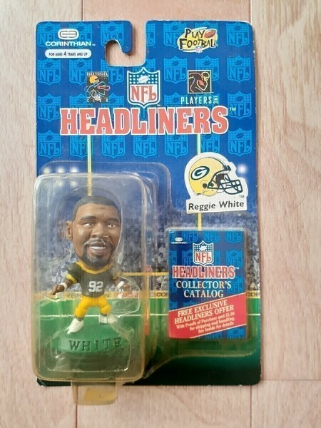 未開封 レジーホワイト コリンシアン NFL フィギュア ヘッドライナーズ CORINTHIAN HEADLINERS ReggieWhite グリーンベイパッカーズ figure