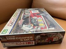 プラモデル　1/16 オースチン ミニクーパーS MKII モーターライズキット 未組立 AUSTIN 現状品　棚212_画像8